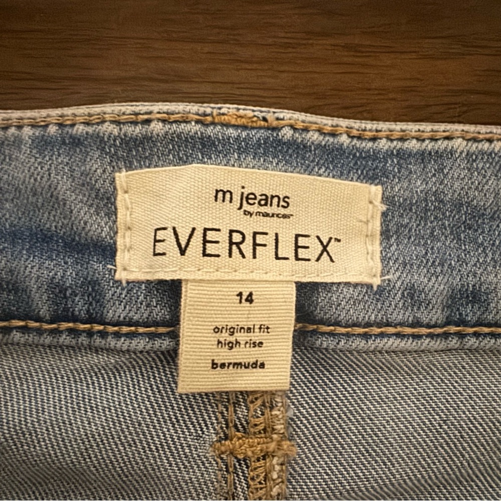 NWOT Maurice’s M Jeans Everflex™ Bermuda High Rise 8in Short size 14 - Picture 10 of 13